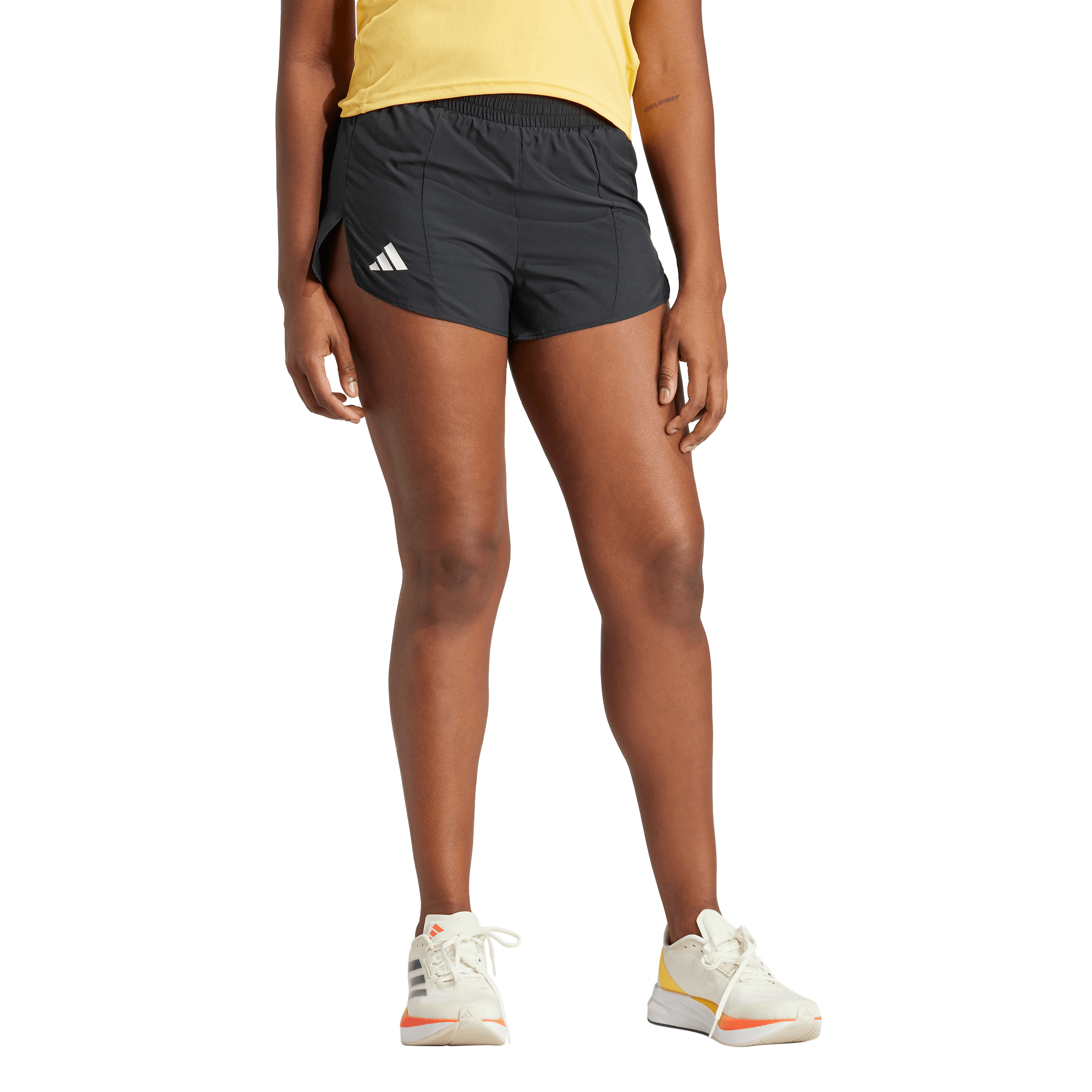 Adidas Adizero E Short Pantaloneta negro de mujer para correr
