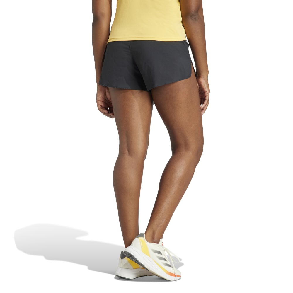 Adidas Adizero E Short Pantaloneta negro de mujer para correr