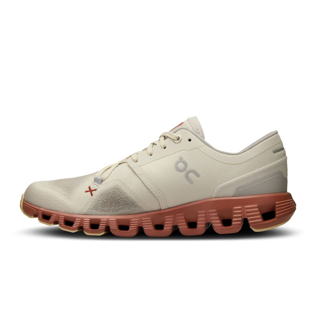On Cloud X 3 W Tenis blanco de mujer para correr