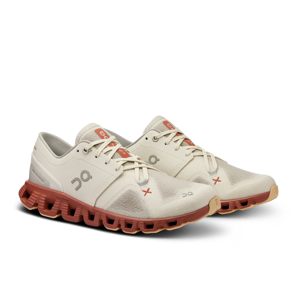 On Cloud X 3 W Tenis blanco de mujer para correr