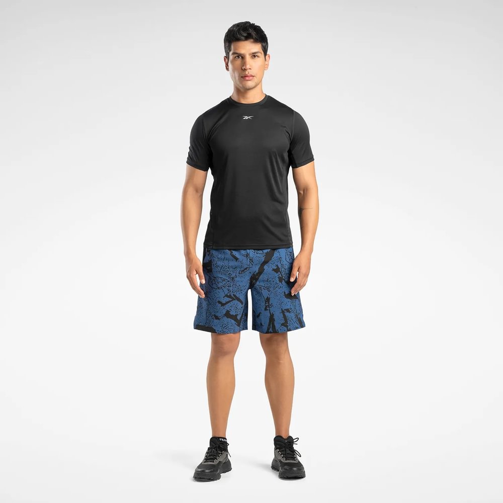 Reebok Running Ss Speedwick Tee Camiseta Manga Corta negro de hombre para correr