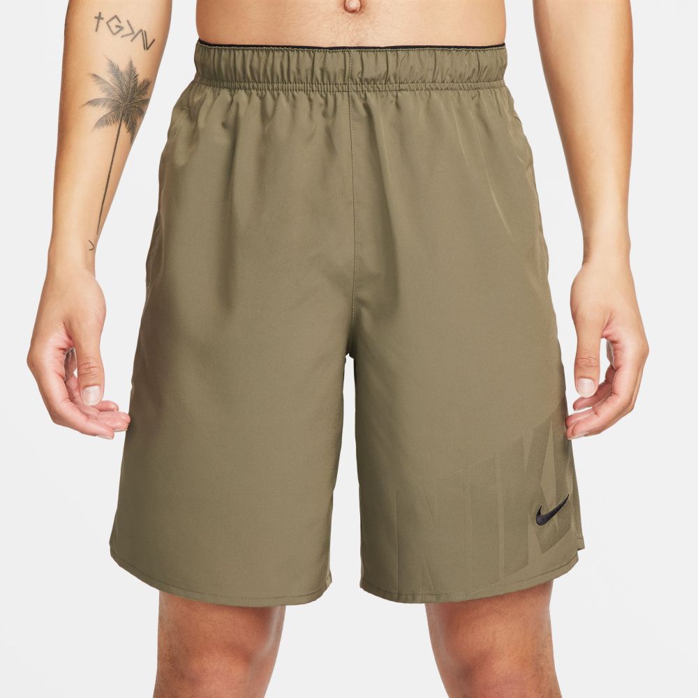 Nike M Nk Df Challenger 9Ul Hbr Pantaloneta verde de hombre para correr