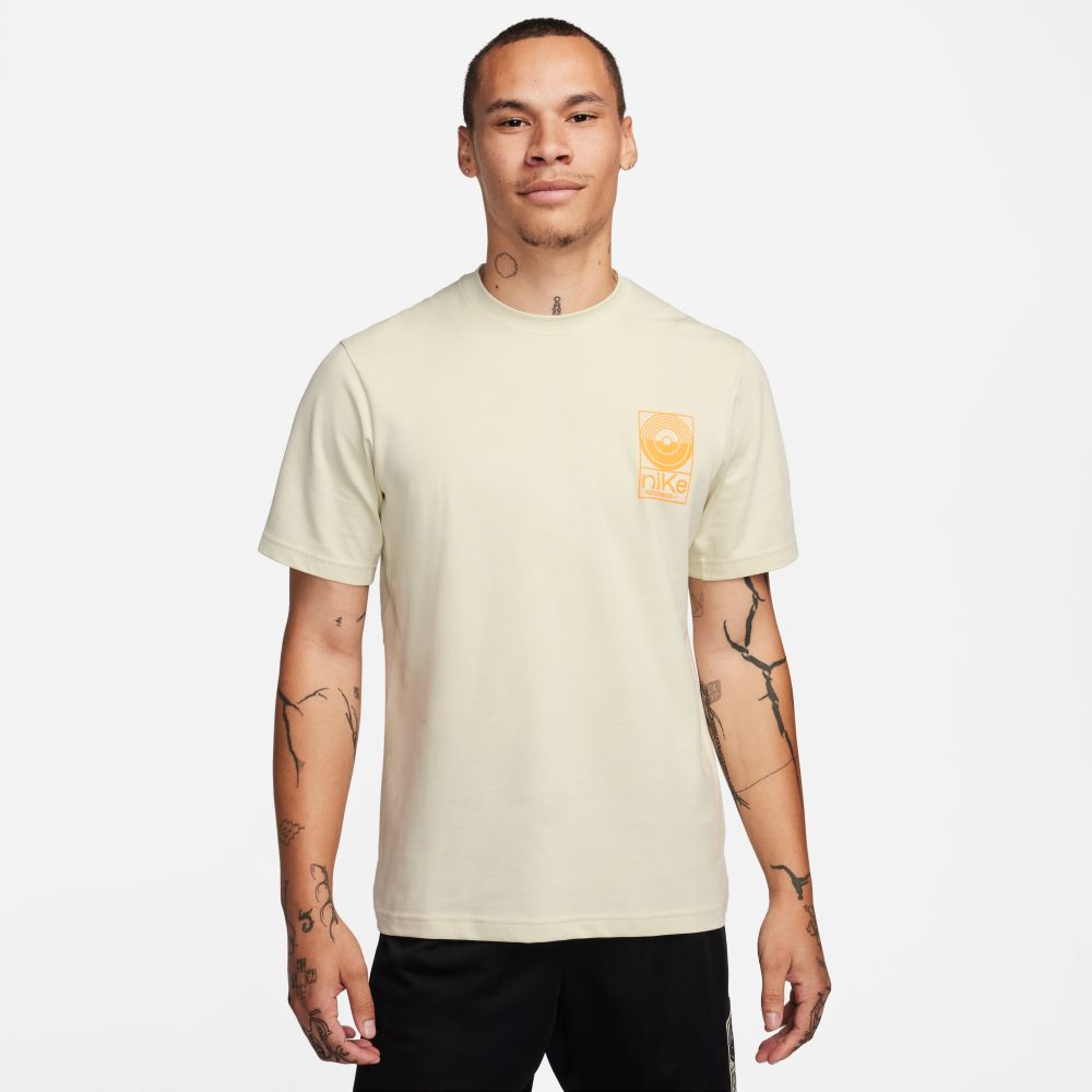 Nike M Nk Df S72 Primary Ss Top Camiseta Manga Corta beige de hombre para entrenamiento