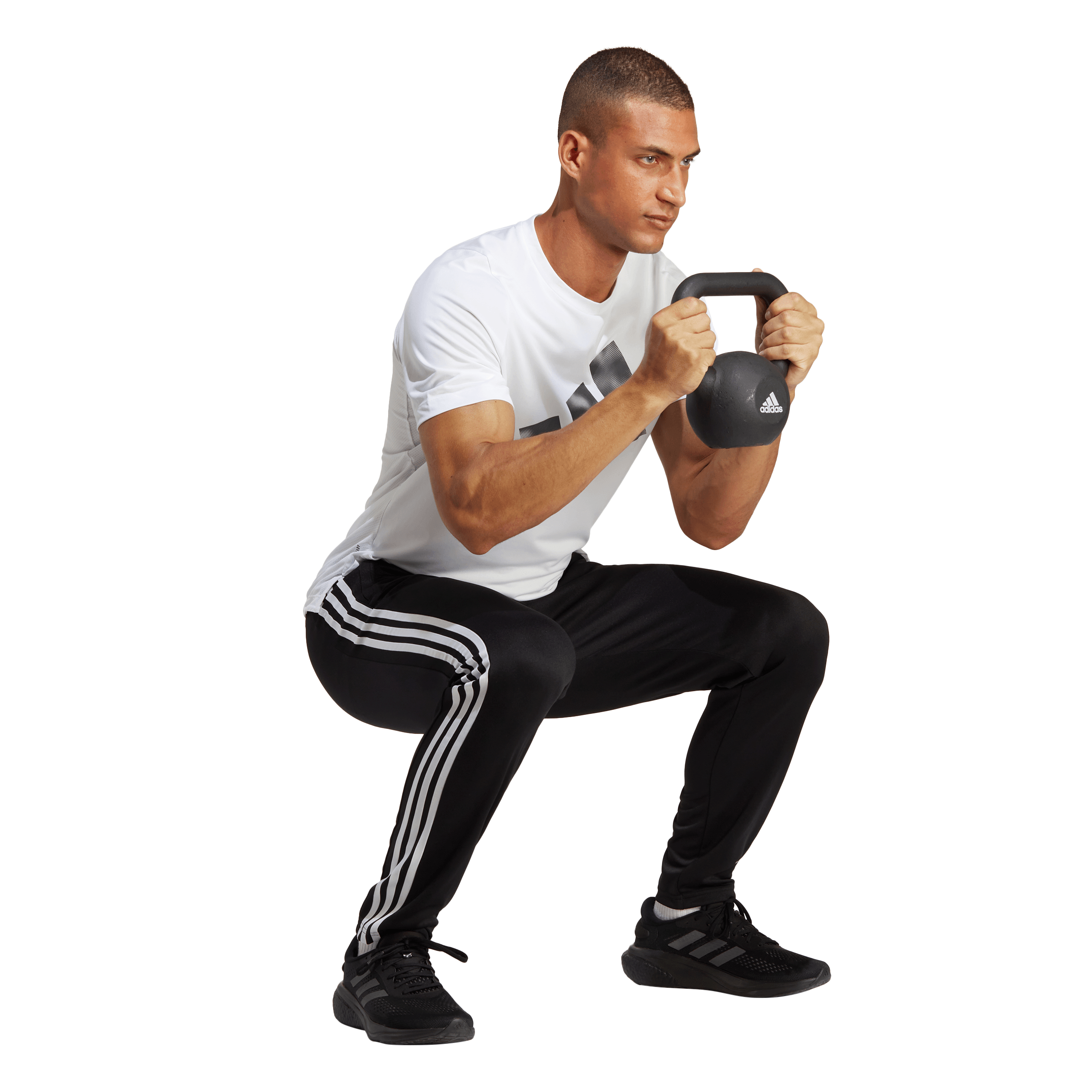 Adidas Tr-Es Base 3Pt Pantalón negro de hombre para entrenamiento