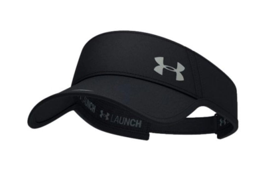 UA So-Chill Launch Visor Visera negro de hombre para correr