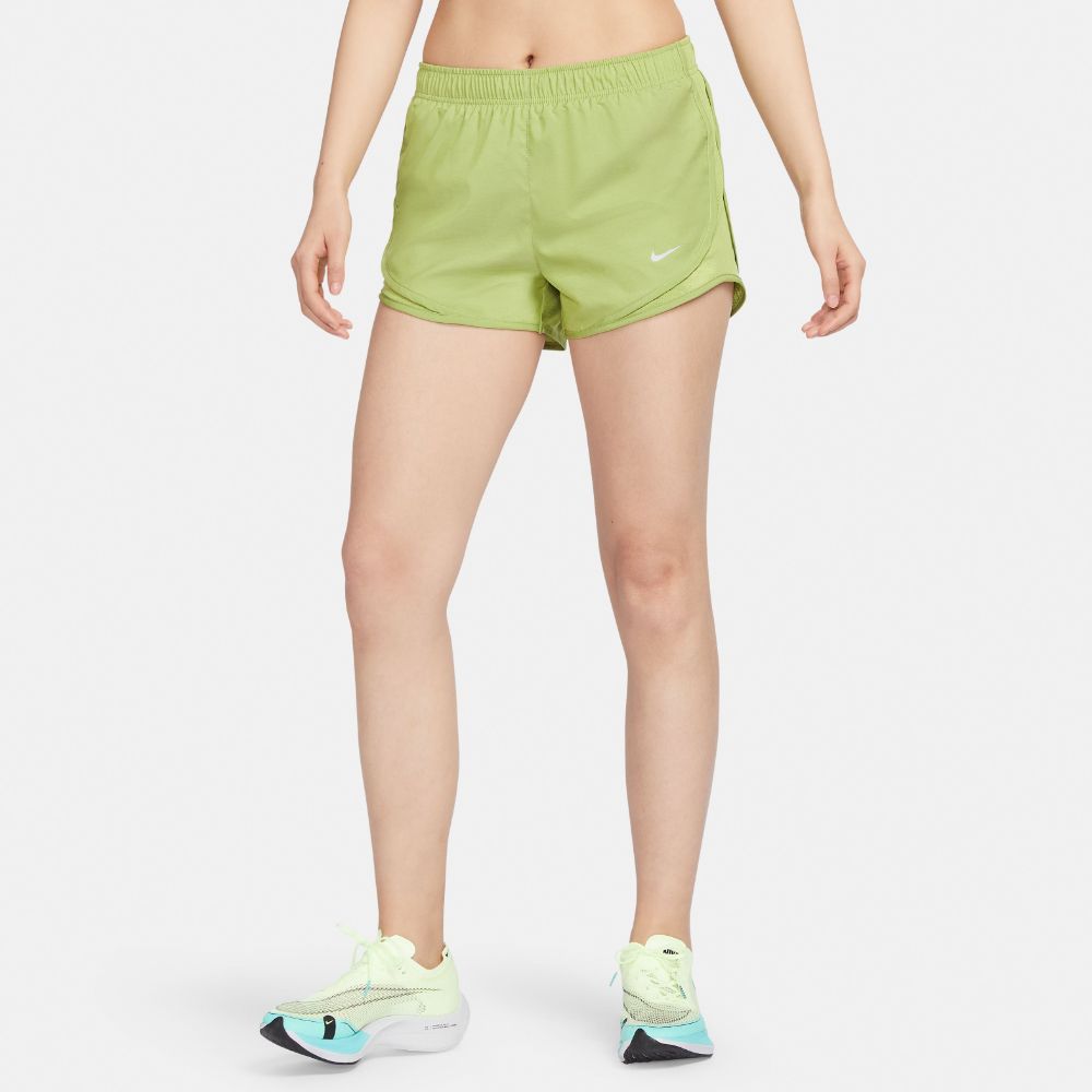 Nike W Nk Tempo Short Pantaloneta verde de mujer para correr