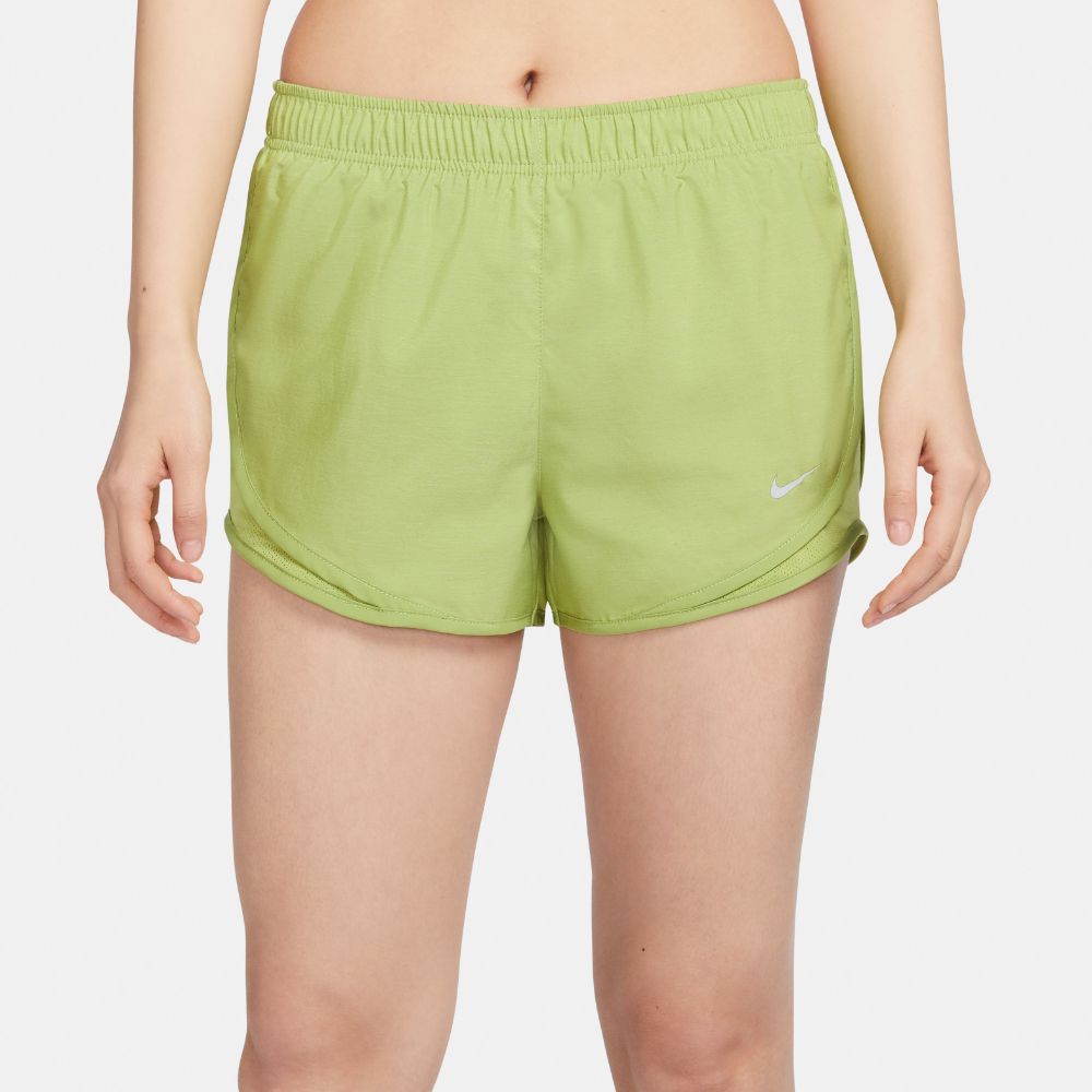 Nike W Nk Tempo Short Pantaloneta verde de mujer para correr