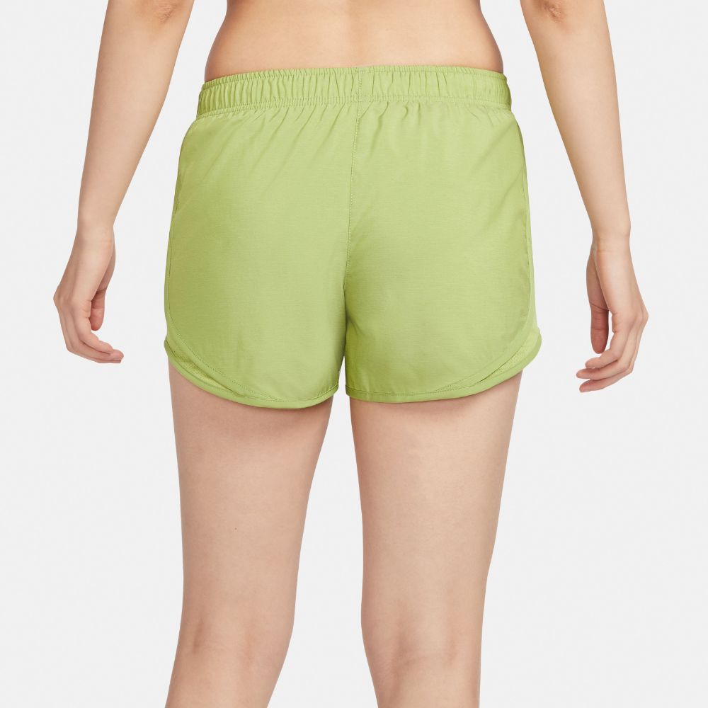 Nike W Nk Tempo Short Pantaloneta verde de mujer para correr