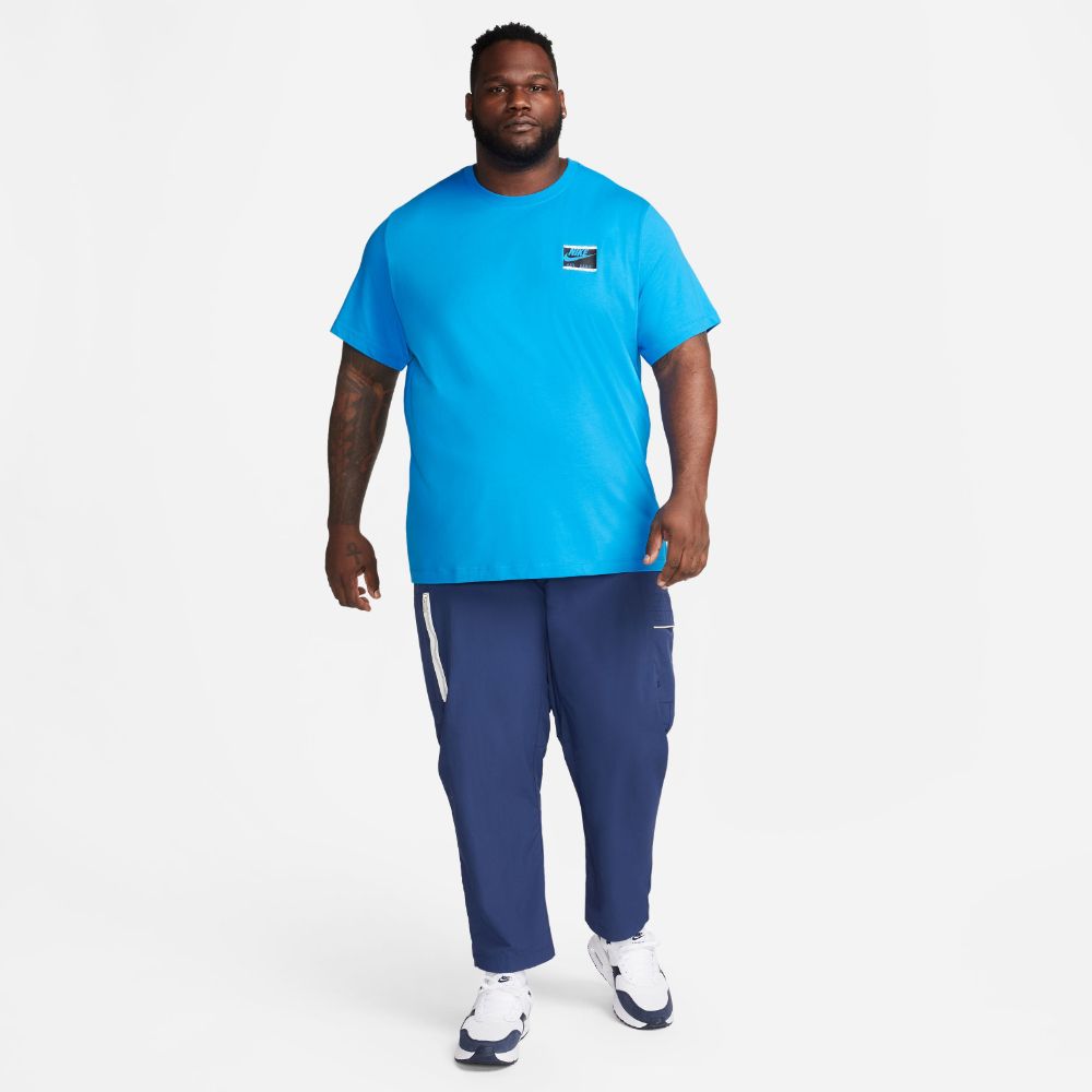 Nike U Nsw Tee Am Day Lbr Air Camiseta Manga Corta azul de hombre lifestyle