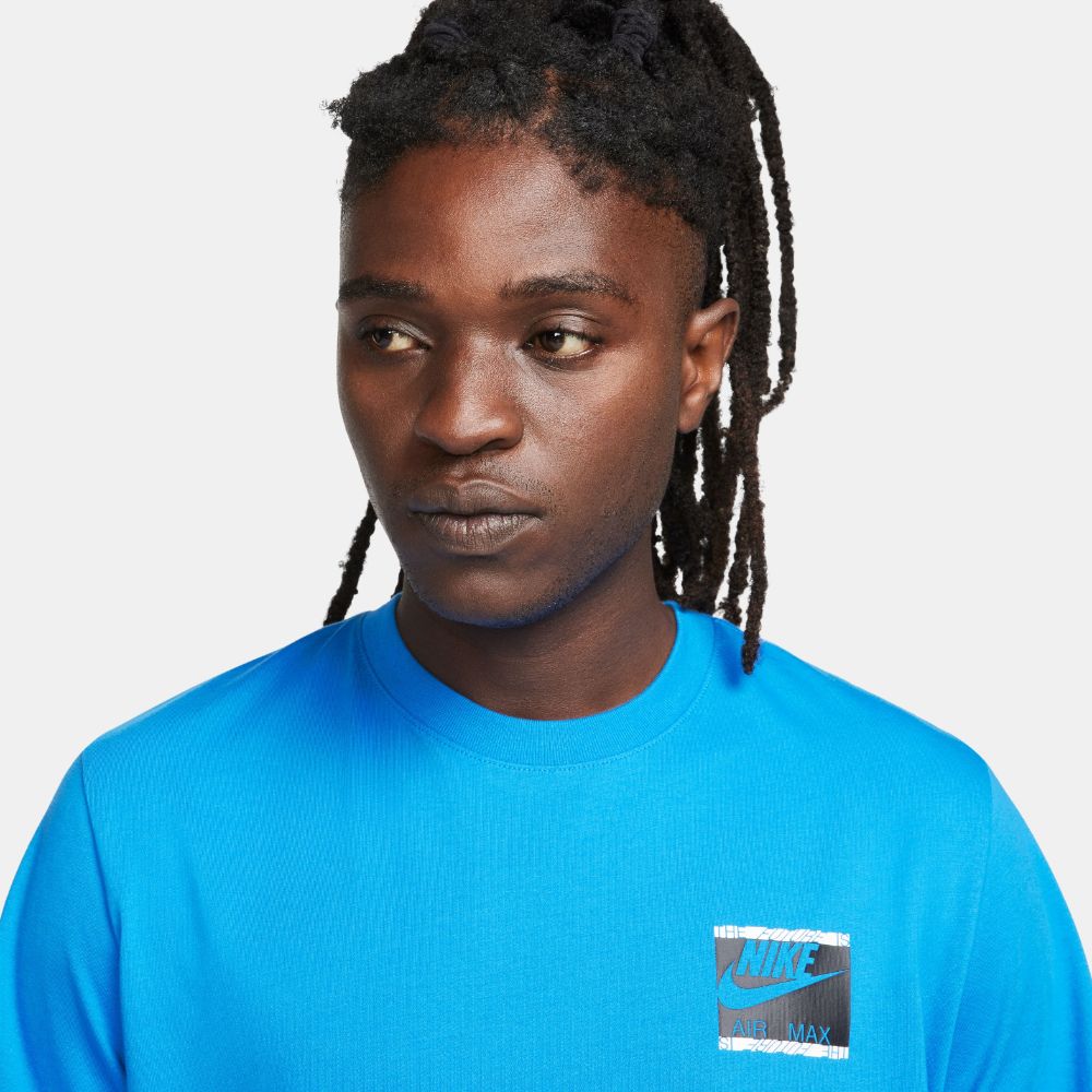 Nike U Nsw Tee Am Day Lbr Air Camiseta Manga Corta azul de hombre lifestyle