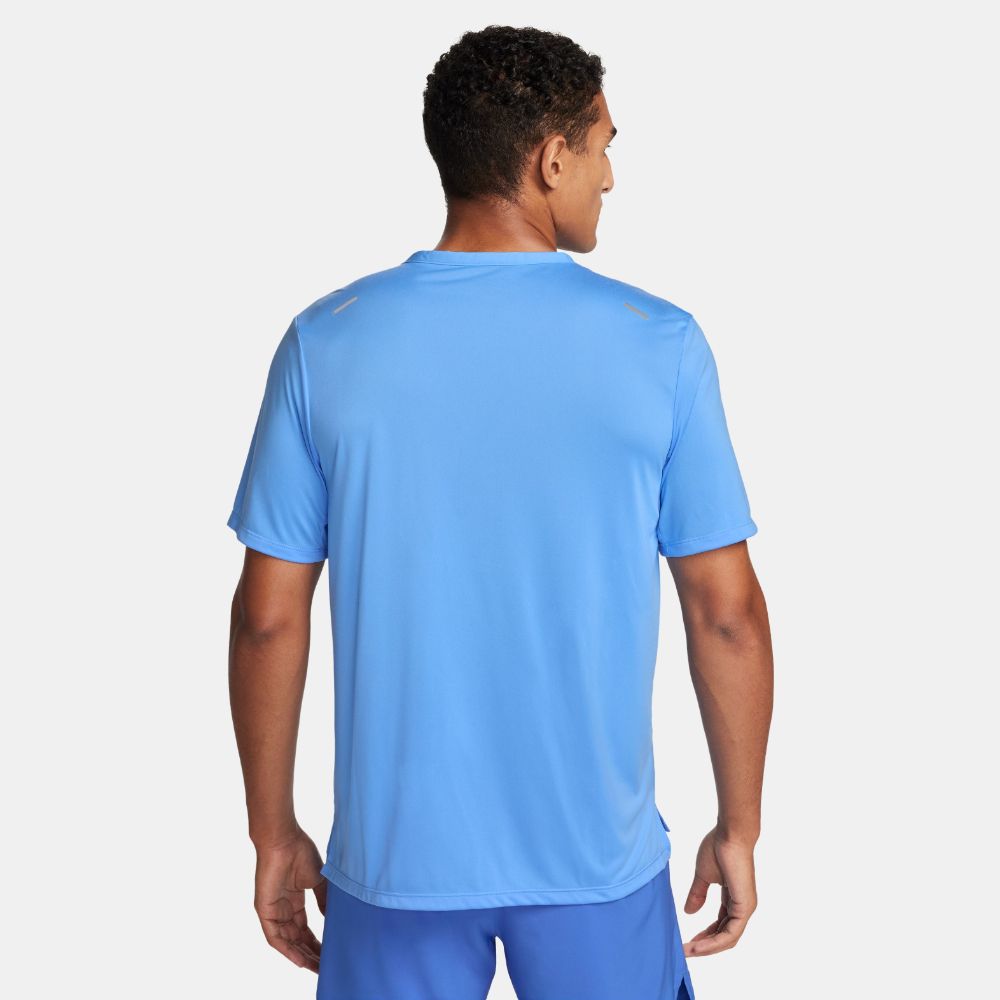 Nike M Nk Df Rise 365 Ss Camiseta Manga Corta azul de hombre para correr