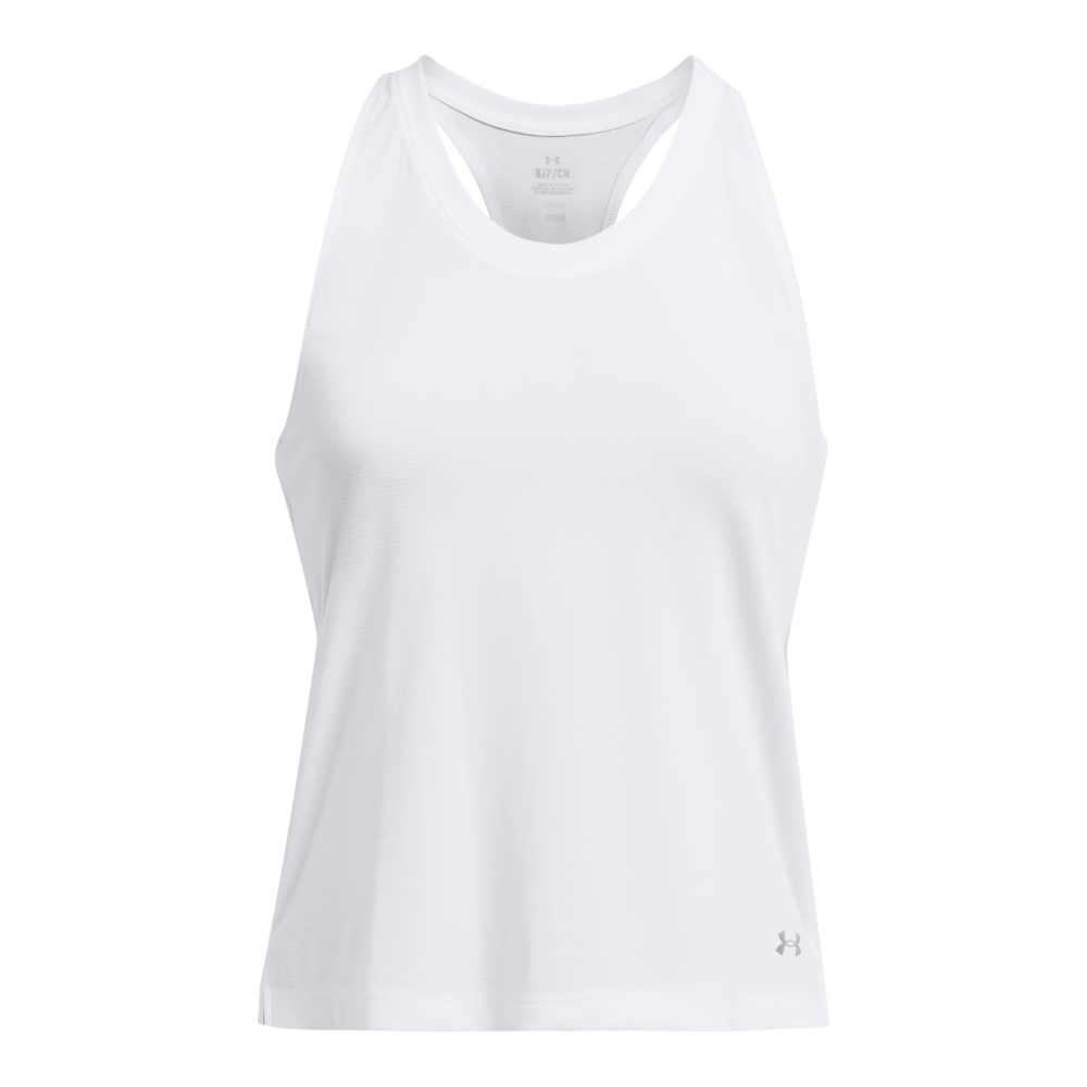 Under Armour Ua Streaker Singlet Manga Sisa Blanco De Mujer Para Correr