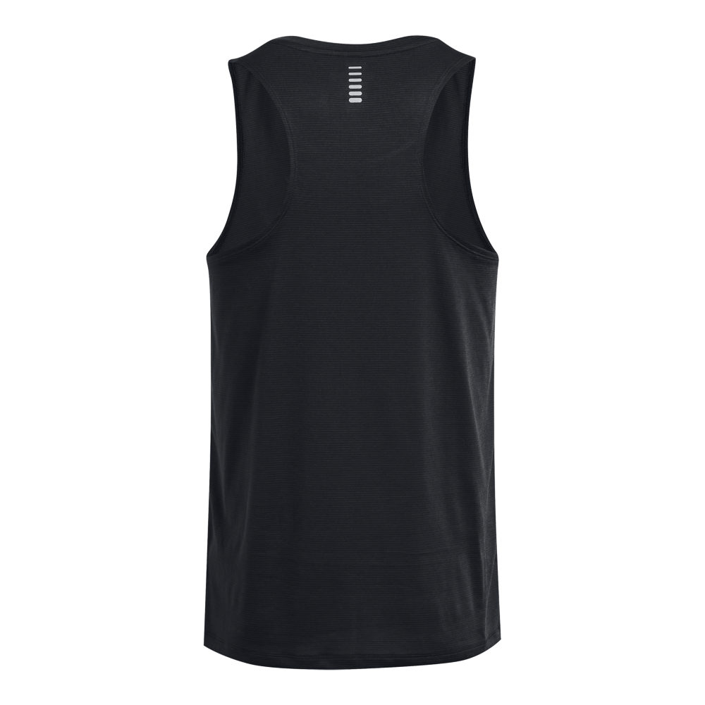 Under Armour Ua Streaker Singlet Manga Sisa Negro De Hombre Para Correr