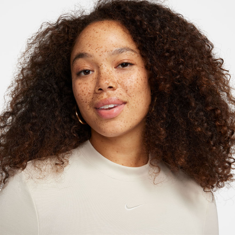 Nike W Nsw Essntl Midi Dress Vestido blanco de mujer lifestyle