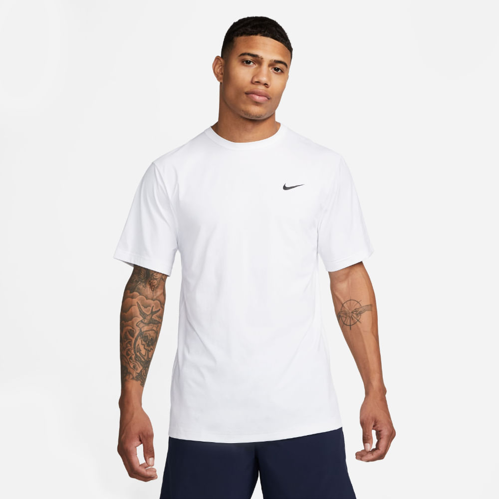 Nike M Nk Df Uv Hyverse Ss Camiseta Manga Corta blanco de hombre para entrenamiento