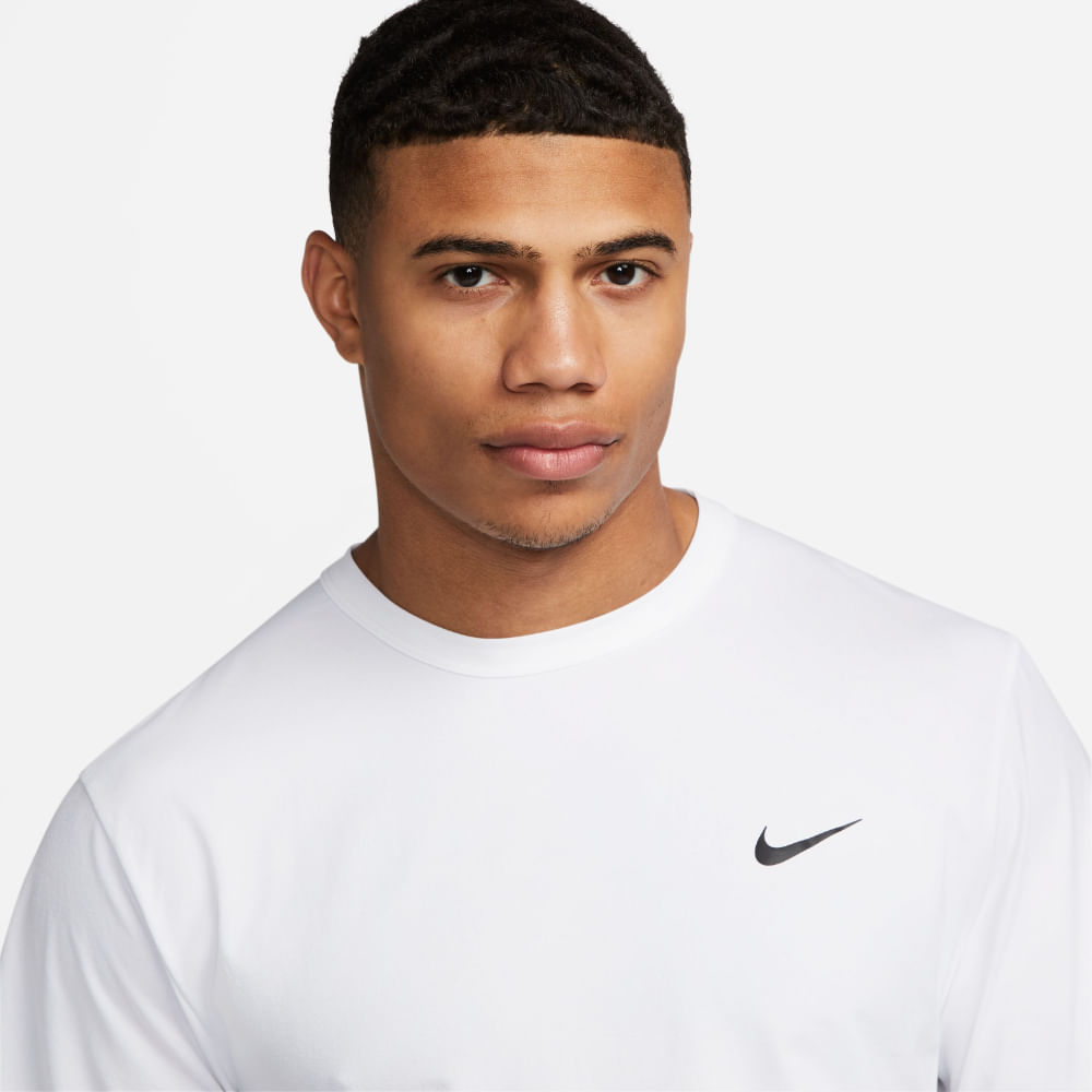 Nike M Nk Df Uv Hyverse Ss Camiseta Manga Corta blanco de hombre para entrenamiento