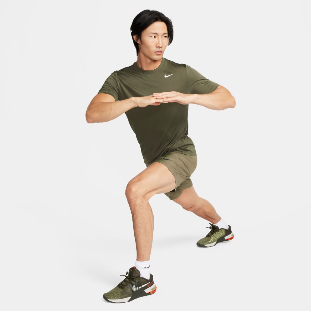 Nike M Nk Df Tee Rlgd Reset Camiseta Manga Corta verde de hombre para entrenamiento