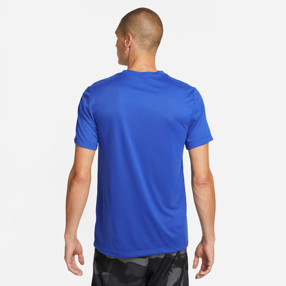 Nike M Nk Df Tee Rlgd Reset Pantaloneta azul de hombre para entrenamiento
