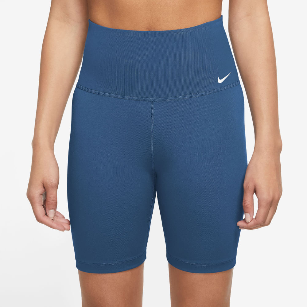 Nike W Nk One Df Hr 7In Short Licras Cortas Azul De Mujer Para Entrenamiento