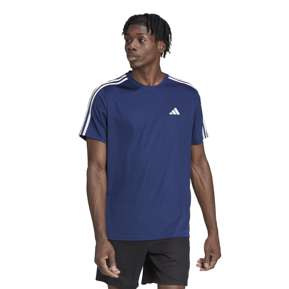 Adidas Tr-Es Base 3S T Camiseta Manga Corta Azul De Hombre Para Entrenamiento