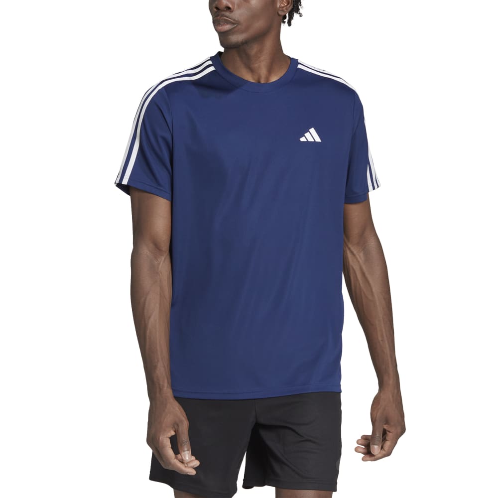 Adidas Tr-Es Base 3S T Camiseta Manga Corta Azul De Hombre Para Entrenamiento