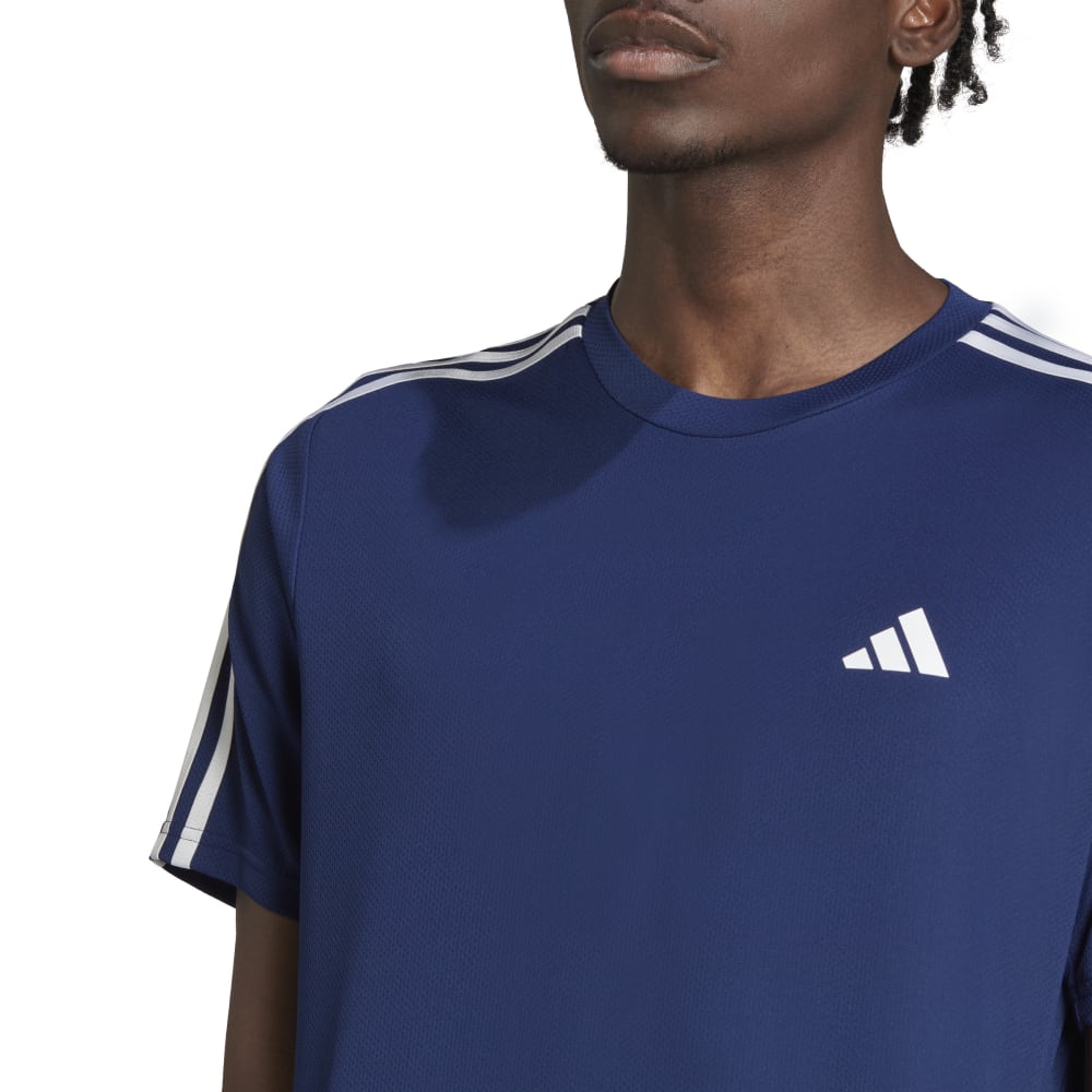 Adidas Tr-Es Base 3S T Camiseta Manga Corta Azul De Hombre Para Entrenamiento