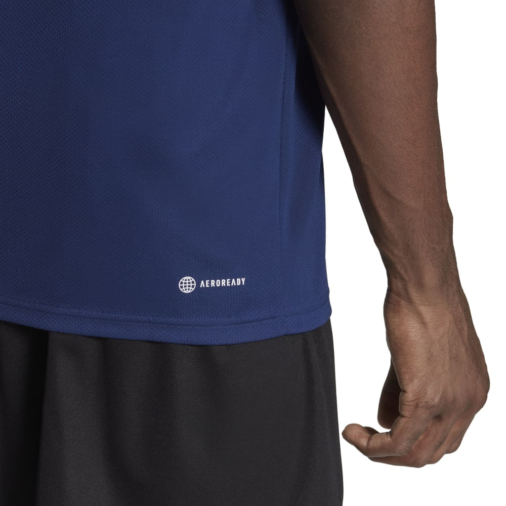 Adidas Tr-Es Base 3S T Camiseta Manga Corta Azul De Hombre Para Entrenamiento