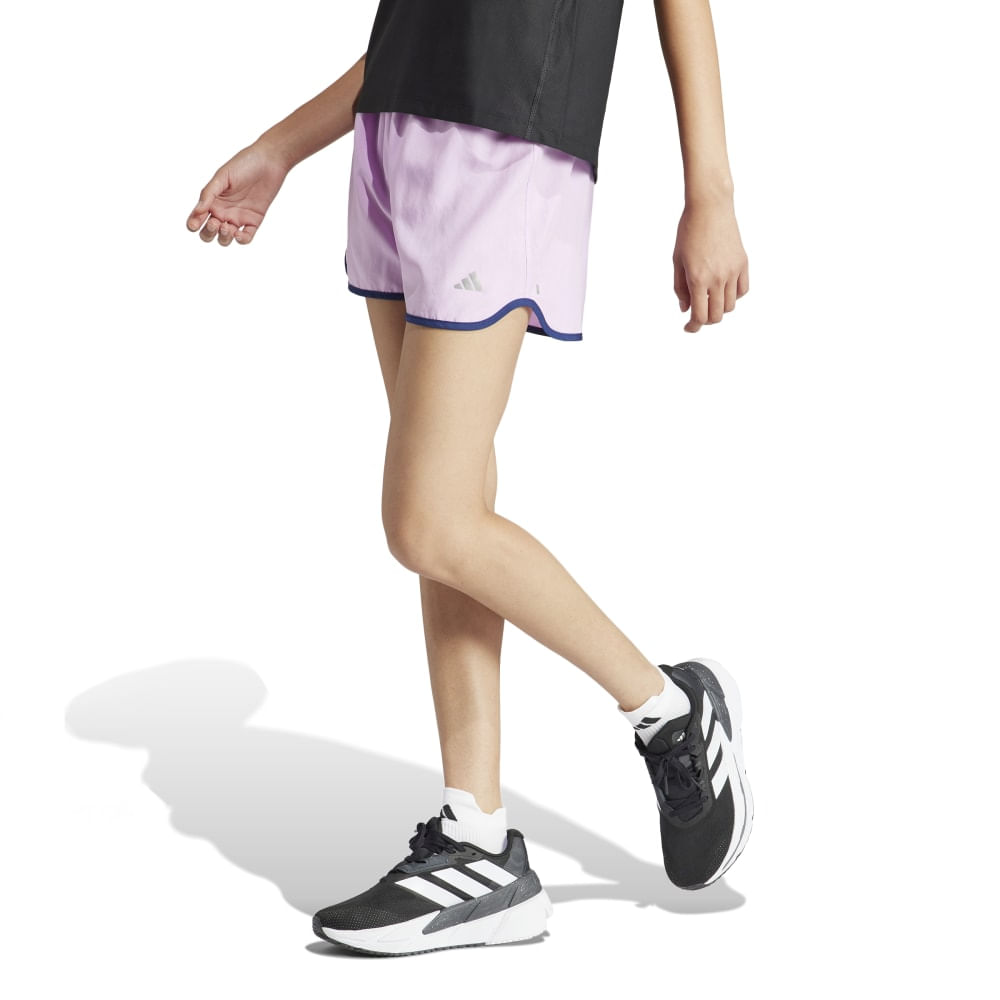 Adidas Short Run It morado de mujer para correr