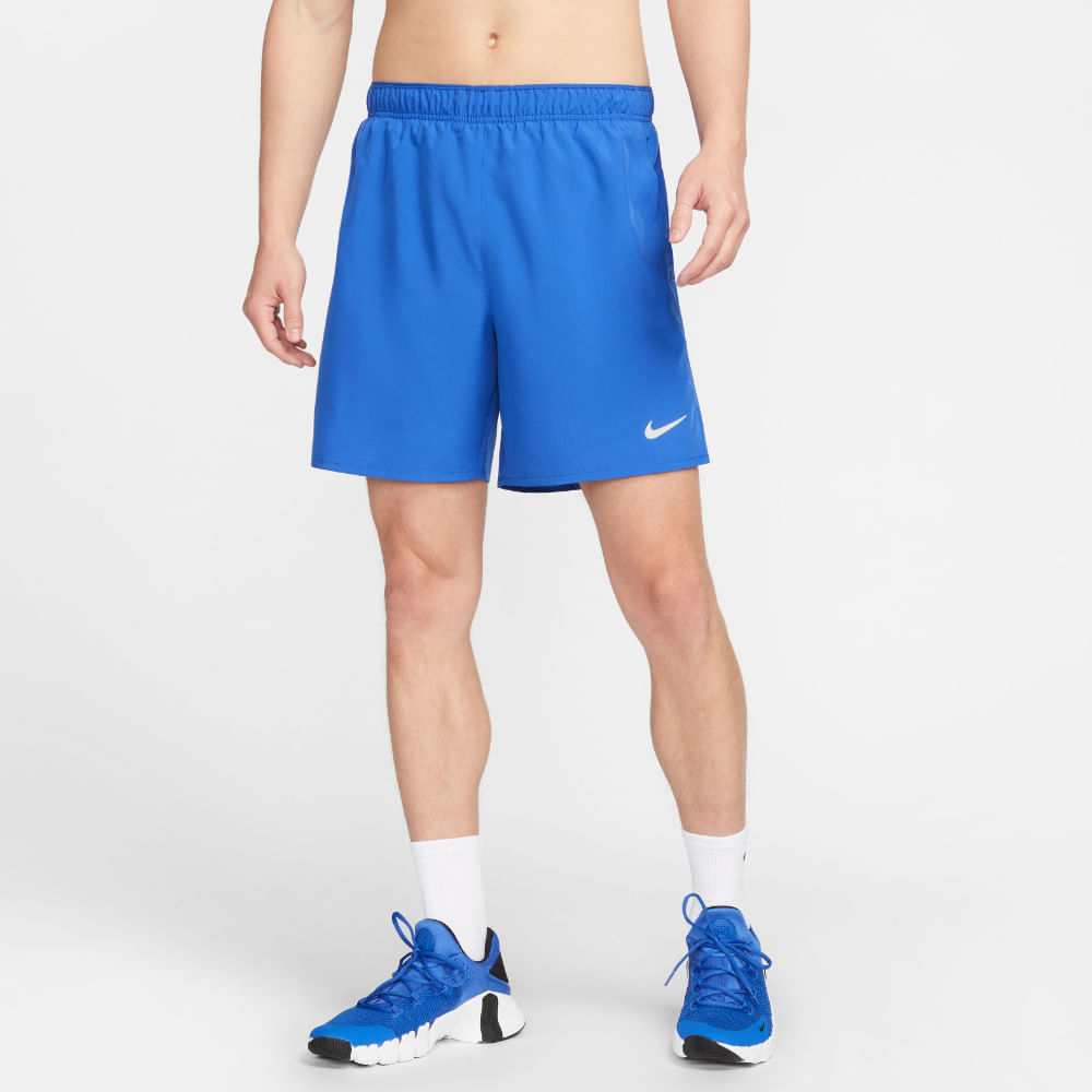 Nike M Nk Df Challenger 7Bf Short Pantaloneta azul de hombre para correr