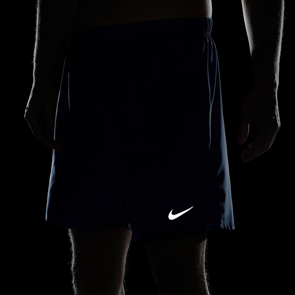 Nike M Nk Df Challenger 7Bf Short Pantaloneta azul de hombre para correr