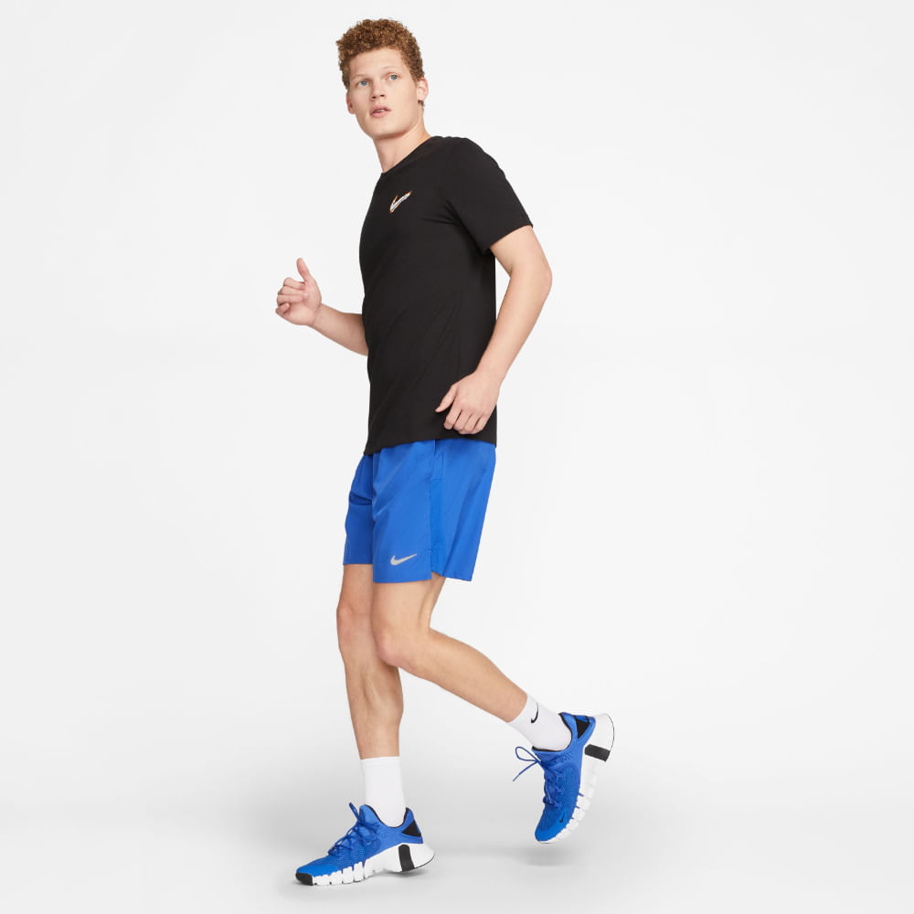 Nike M Nk Df Challenger 7Bf Short Pantaloneta azul de hombre para correr