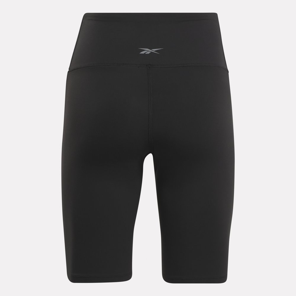 Reebok Lux High Rise Bike Short Licras Cortas Negro De Mujer Para Entrenamiento