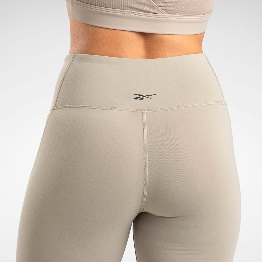 Reebok Lux High Rise Bike Short Licras Cortas Gris De Mujer Para Entrenamiento