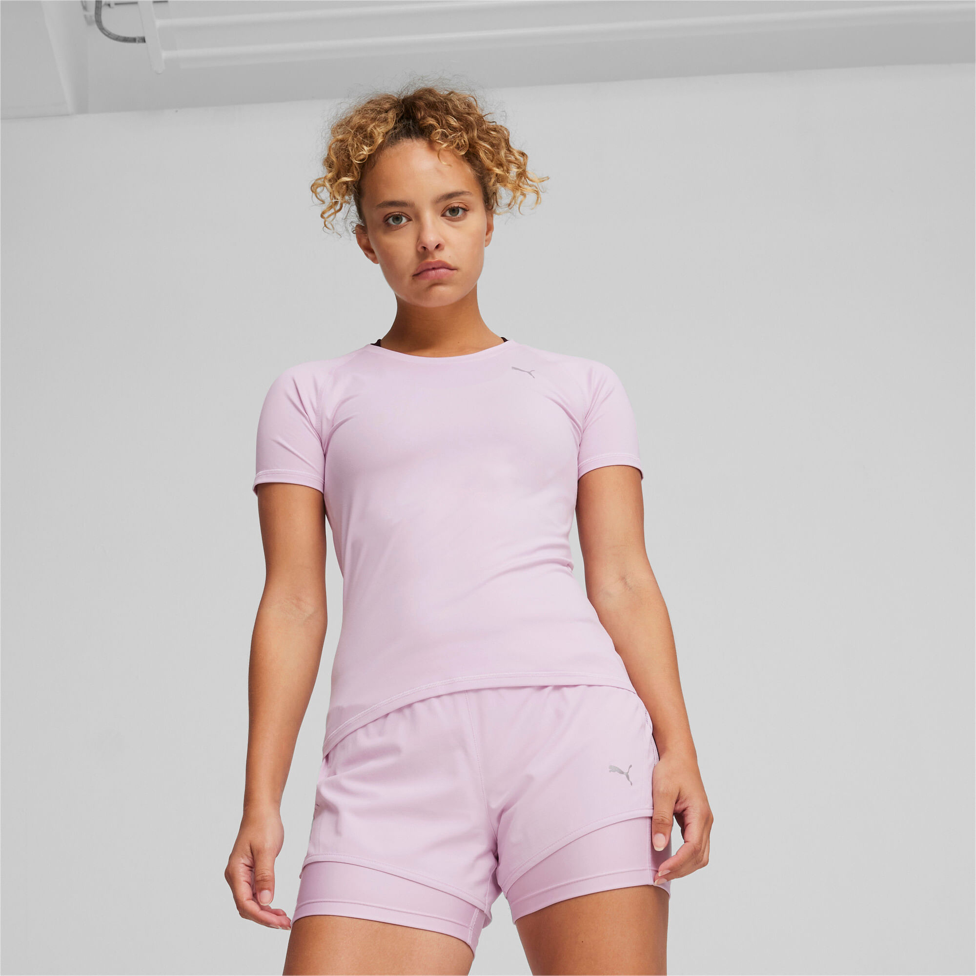 Puma Run Cloudspun Ss Tee W Camiseta Manga Corta Morado De Mujer Para Correr