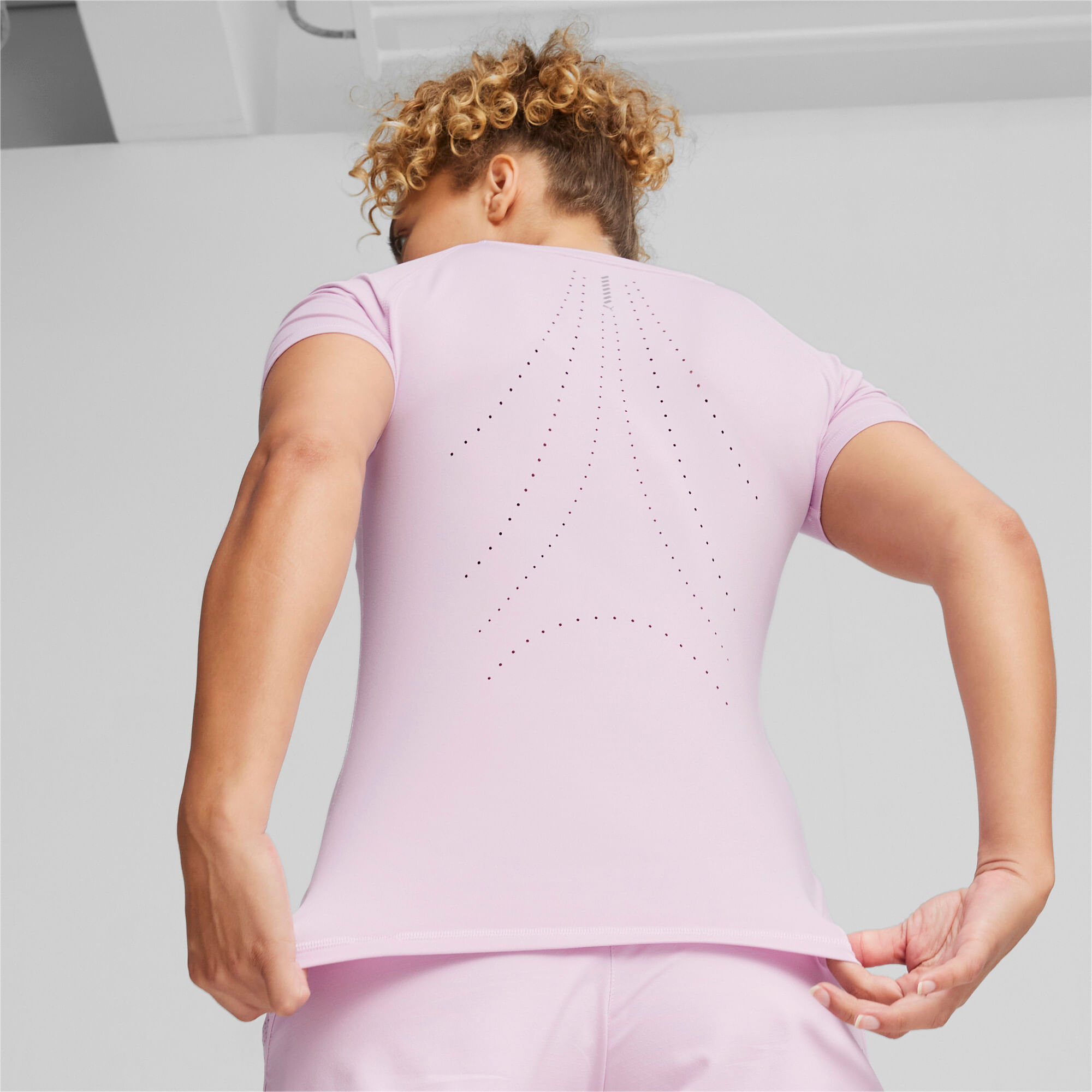 Puma Run Cloudspun Ss Tee W Camiseta Manga Corta Morado De Mujer Para Correr