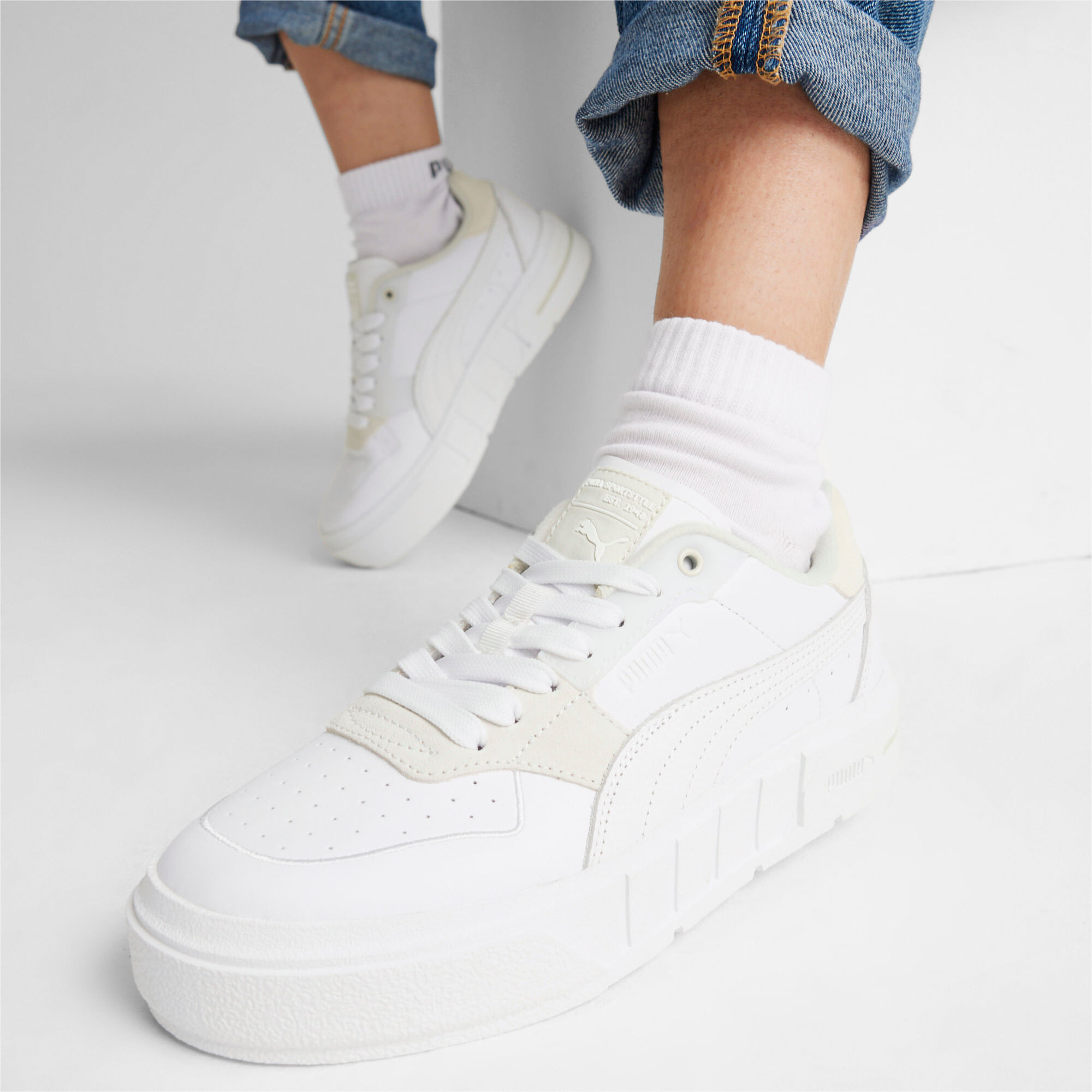 Puma Puma Cali Court Pure Luxe Wns Tenis Blanco De Mujer Para Moda