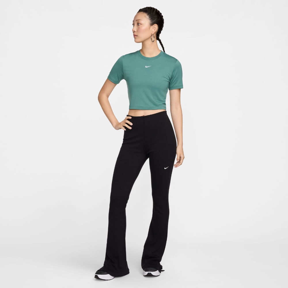 Nike W Nsw Tee Essntl Slim Crp Lbr Camiseta Verde De Mujer Para Moda