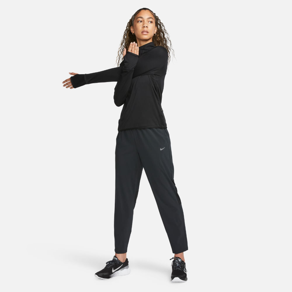 Nike W Nk Fast Df Mr 7/8 Pant Pantalones Negro De Mujer Para Correr