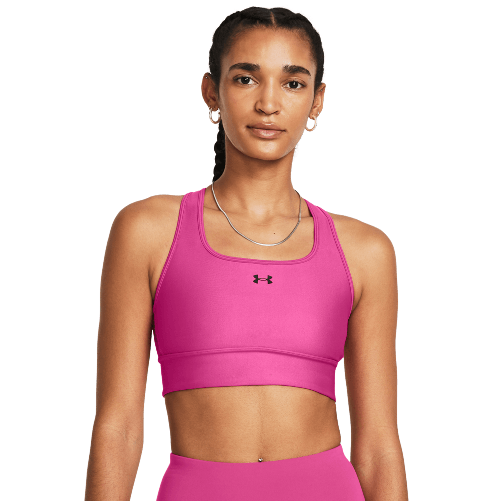 Under Armour Crossback Longline  Top De Alto Impacto Negro De Mujer Para Entrenamiento