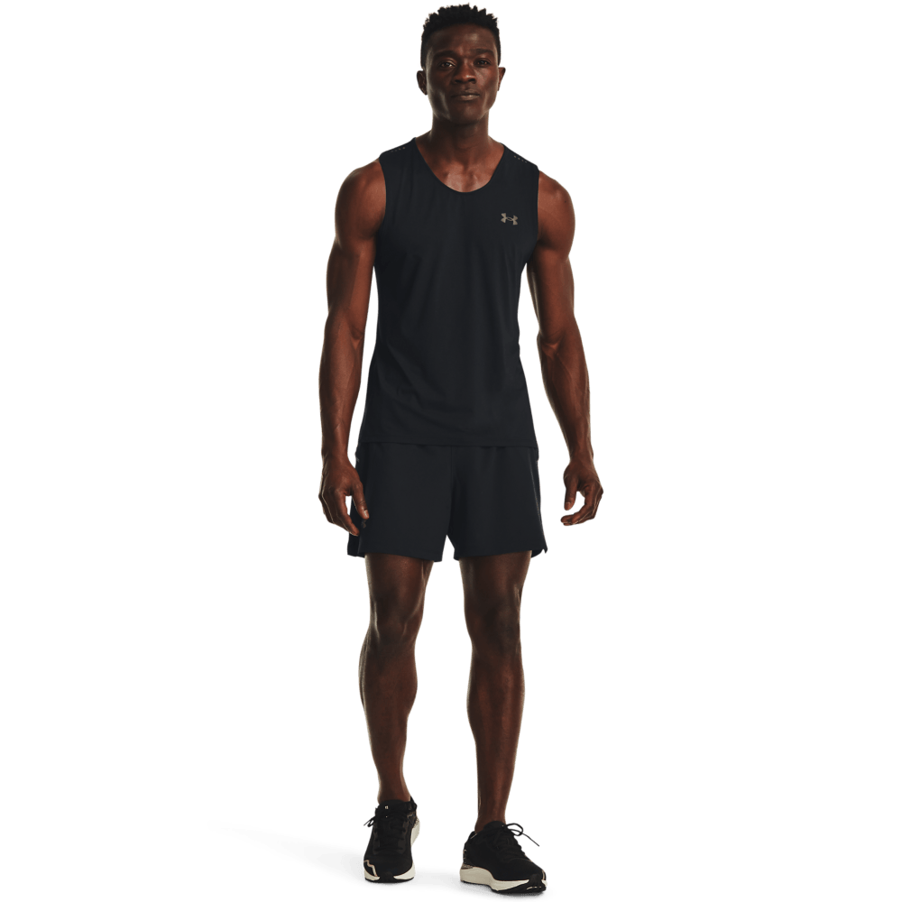 Under Armour Iso-Chill Laser Sing Camiseta Negro De Hombre Para Correr