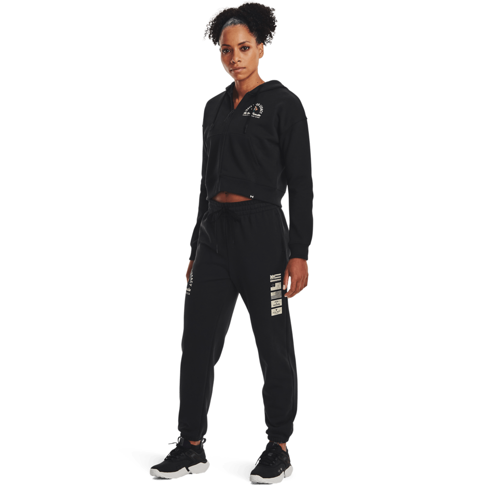 Under Armour Pjt Rck Hw Terry Pnt  Pantalones Negro De Mujer Para Entrenamiento