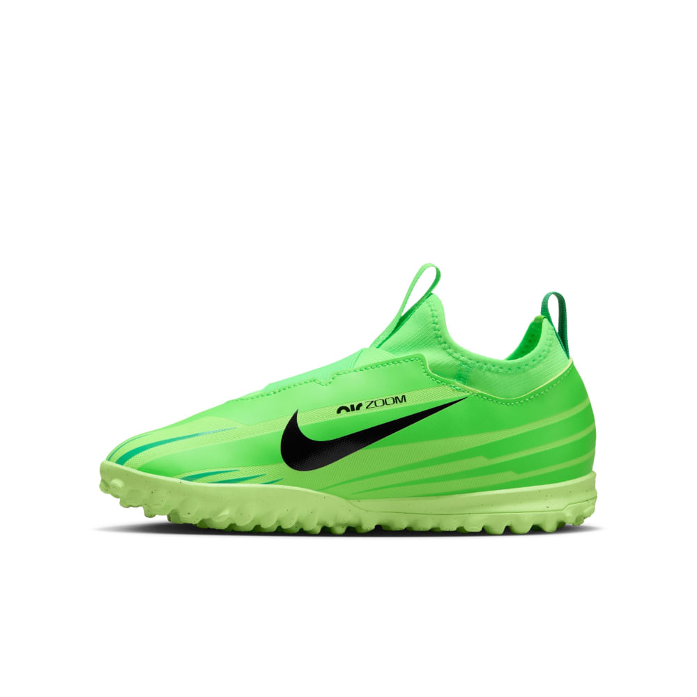 Nike Jr Zoom Vapor 15 Acad Mds Tf Guayos verde de niño para futbol