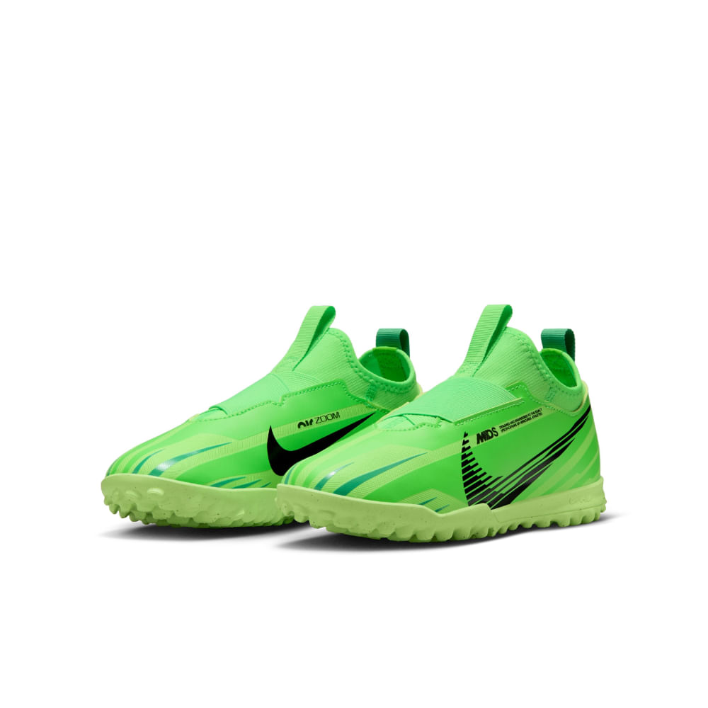 Nike Jr Zoom Vapor 15 Acad Mds Tf Guayos verde de niño para futbol