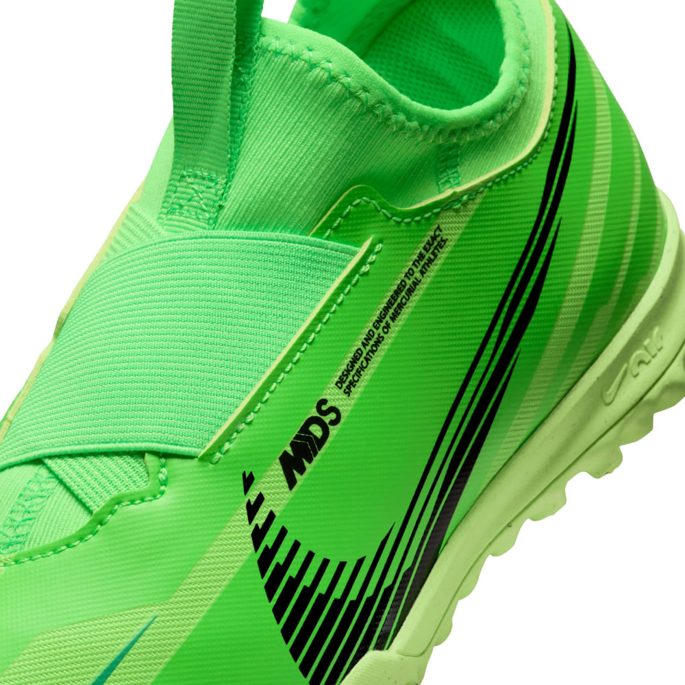 Nike Jr Zoom Vapor 15 Acad Mds Tf Guayos verde de niño para futbol