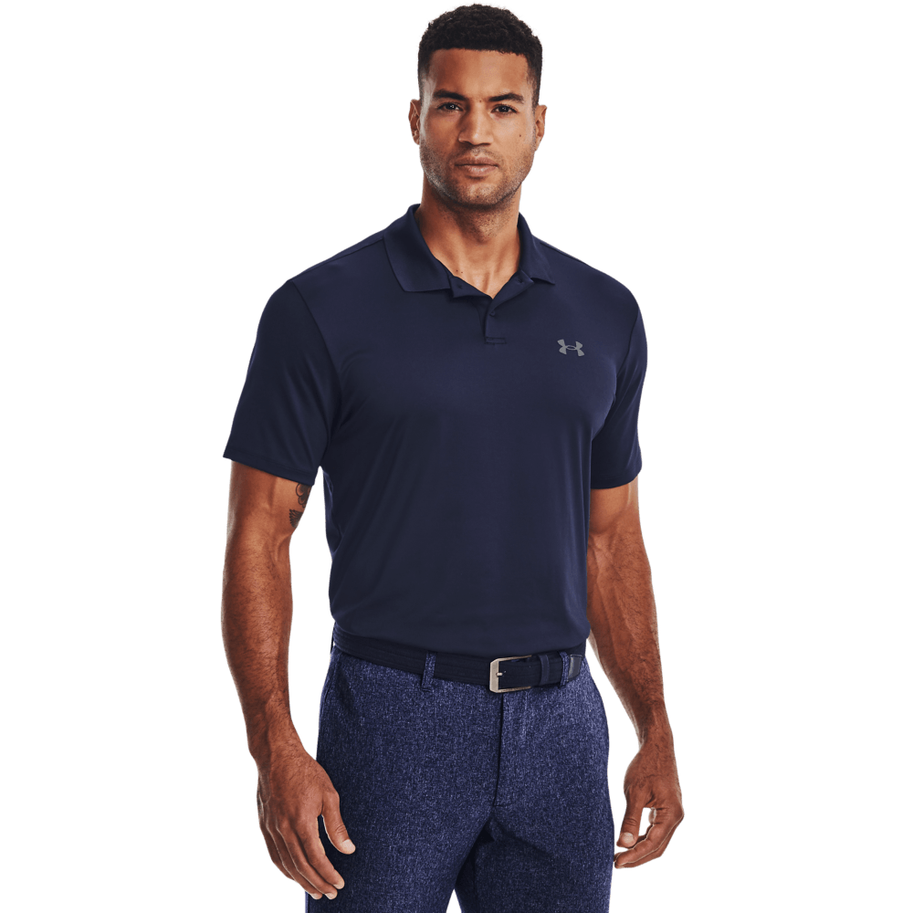 Under Armour Ua Performance 3.0  Polo Camiseta Azul De Hombre Para Golf