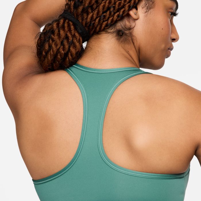 Nike W Nk Swsh Med Spt Bra  Top De Alto Impacto Verde De Mujer Para Entrenamiento