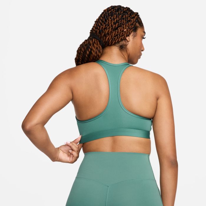 Nike W Nk Swsh Med Spt Bra  Top De Alto Impacto Verde De Mujer Para Entrenamiento