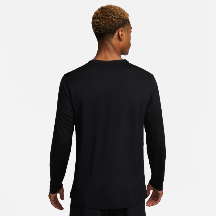 Nike M Nk Df Uv Miler Top Ls Camiseta Manga Larga Negro De Hombre Para Correr
