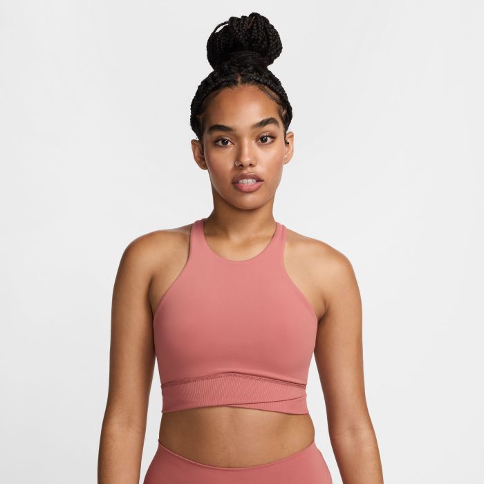 Nike W Nk1 Hn Twist Bra  Top De Bajo Impacto Rosado De Mujer Para Entrenamiento