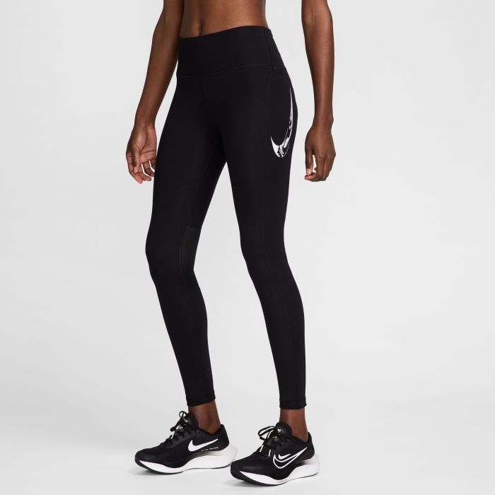 Nike W Nk Df Fast Mr 7/8 Tight Sw  Licras Largas Blanco De Mujer Para Correr